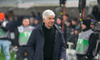 Gian Piero Gasperini is the Head Coach of AS Roma during the match between Atalanta BC and...