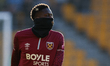 Mohamadou Kante of West Ham United warms up during the Premier League match between Wolver...