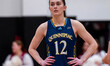 ELLA O'DONNELL (12) of the Quinnipiac Bobcats is present before the NCAA women's basketbal...