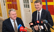 Denmark's Minister for Foreign Affairs Lars Loekke Rasmussen and Deputy Prime Minister and...