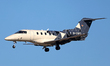 A Platoon Aviation Pilatus PC-24 lands at Barcelona-El Prat Airport in Barcelona, Spain, o...