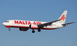 A Malta Air Boeing 737 MAX 8-200 lands at Barcelona-El Prat Airport in Barcelona, Spain, o...