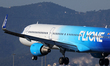 A FlyOne Airbus A321-211 lands at Barcelona-El Prat Airport in Barcelona, Spain, on Decemb...