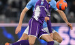Toma Basic of S.S. Lazio and Fabiano Parisi of A.C.F. Fiorentina are in action during the...