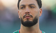 Amir Selmane Rami Bensbaini of Algeria  looks on  during the AFCON Group C match between A...