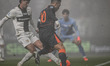 Lautaro Martinez of FC Inter is in action during the Italian Serie A football match betwee...