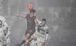 Francesco Pio Esposito of FC Inter is in action during the Italian Serie A football match...