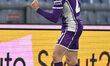 Robin Gosens of A.C.F. Fiorentina celebrates after scoring the goal to make it 1-1 during...