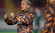 Wesley Franca of AS Roma participates in the Serie A match between US Lecce and AS Roma in...