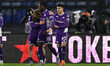 Albert Guomundsson of A.C.F. Fiorentina celebrates after scoring the goal to make it 1-2 d...