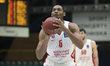 Austin Wiley, #5 of Hapoel Midtown Jerusalem, shoots a free throw during the BKT EuroCup m...