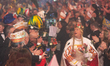 Cologne Carnival Triumvirate Jungfrau Aenne Stefan Blatt greets the crowd during the tradi...