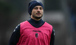 Riccardo Orsolini of Bologna FC warms up before the Italian Serie A football match between...