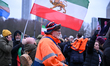 Demonstrators gather in The Hague, Netherlands, on January 10, 2026, to show support for p...