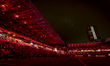 The stadium overview during the match between PSV Eindhoven and Excelsior Rotterdam takes...