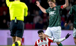 Excelsior Rotterdam defender Casper Widell and PSV Eindhoven forward Ricardo Pepi play dur...