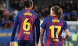 Sydney Schertenleib and Ewa Pajor play during the match between FC Barcelona Women and Mad...