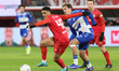 Daouda Weidmann of FC Twente is with Kaj de Rooij of PEC Zwolle during the match FC Twente...