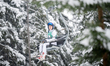 Yevhen Marusiak of Ukraine competes during the FIS Ski Jumping World Cup in Zakopane, Pola...