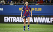 Kika Nazareth of FC Barcelona plays during the Liga F Moeve match between FC Barcelona Fem...