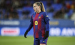 Claudia Pina of FC Barcelona plays during the Liga F Moeve match between FC Barcelona Feme...