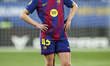 Carla Julia of FC Barcelona plays during the Liga F Moeve match between FC Barcelona Femen...