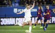 Freja Siri of Madrid CFF controls the ball during the Liga F Moeve match between FC Barcel...