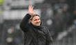 Daniel Farke manages Leeds United during the Emirates FA Cup Third Round match between Der...
