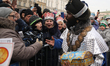 In Krakow, Poland, on January 6, 2026, there is a presentation of gifts to Jesus on stage...