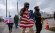Demonstrators protest ICE (U.S. Immigration Customs Enforcement) at the Campbell County De...