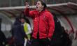 Giovanni Tedesco, head coach of AC Perugia Calcio, gestures during the match between AC Pe...