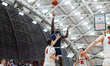 SAMSON ALETAN (10) of the Yale Bulldogs attempts a two-point field goal during an NCAA men...