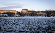 The Esplanade des Invalides gardens are covered in snow after heavy snowfall across the en...