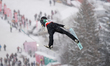 Alex Insam of Italy competes during the FIS Ski Jumping World Cup in Zakopane, Poland, on...