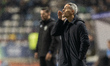 Carlos Vicens, Head Coach of SC Braga, reacts during the Allianz Cup Final match between V...