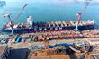A working scene takes place at shipbuilding and repair sites at the factory of China Shipb...