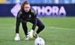 Danielle De Jong of Juventus F.C. warms up before the Women's Super Cup final match betwee...