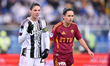 Cecilia Salvai of Juventus F.C. and Evelyne Viens of A.S. Roma Femminile are in action dur...