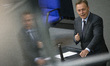 Thomas Oppermann (SPD) speaks during a plenary session at Bundestag ahead of NATO summit i...