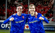 FC Twente forward Daan Rots and FC Twente midfielder Mats Rots play during the match FC Ut...