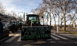 Dozens of tractors park in front of the National Assembly and along the Quai D'Orsay in an...