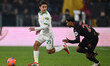Paulo Dybala of A.S. Roma and Valentino Lazaro of Torino F.C. are in action during the rou...