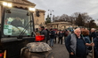 Dozens of tractors park in front of the National Assembly and along the Quai D'Orsay in an...