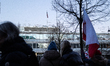The American flag flies over the U.S. Embassy in Copenhagen, Denmark, on January 14, 2026....