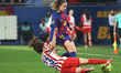 Alexia Putellas and Alexia Fernandez play during the match between FC Barcelona Women and...
