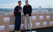 Mickey Down and Konrad Kay attend the HBO Max Italy photocall at Hotel De La Ville in Rome...