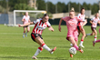 Laman Yzze of PSV Eindhoven plays during the VisitMalta Women Club Trophy soccer match bet...