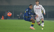 Juan Miranda of Bologna FC participates in the soccer match between Hellas Verona FC and B...