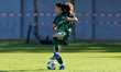 Judit Pujols of VfL Wolfsburg is in action during the VisitMalta Women Club Trophy soccer...