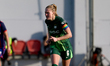 Janna Minge, captain of VfL Wolfsburg, is in action during the VisitMalta Women Club Troph...